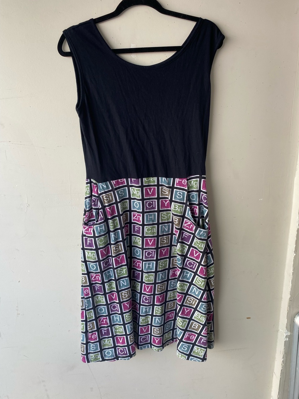 Svaha Periodic Table Dress 10 Organic Cotton Pockets Science Teacher Geek Chic - Picture 2 of 12